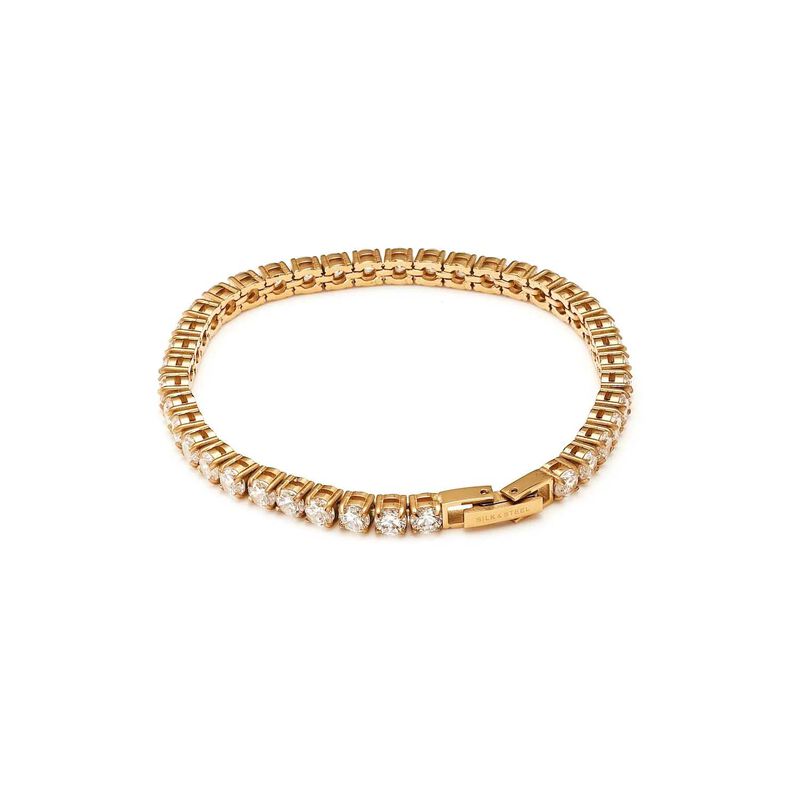 Silk & Steel Tennis Bracelet image number 2